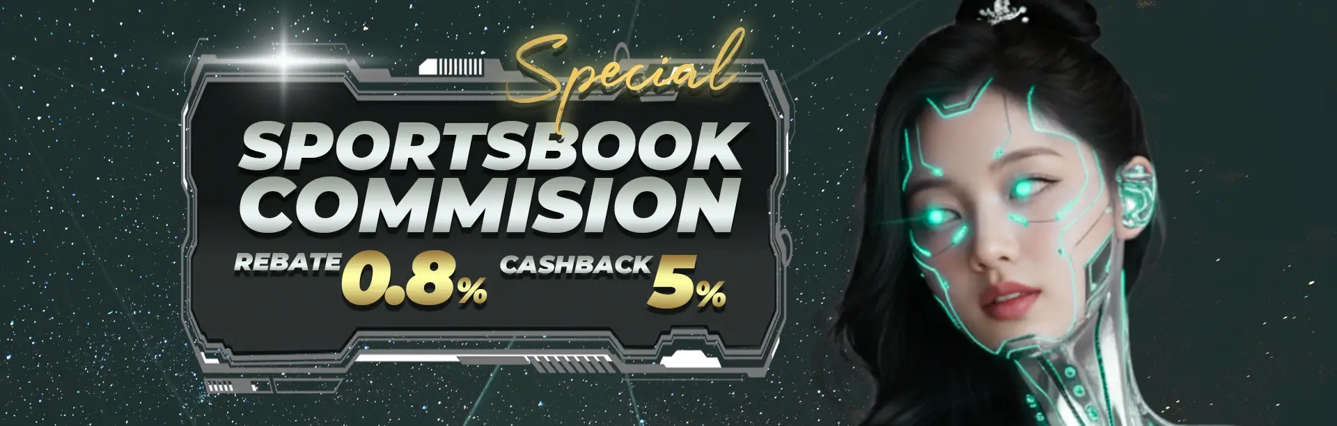 KOMISI HARIAN + CASH BACK MINGGUAN SPORTSBOOK